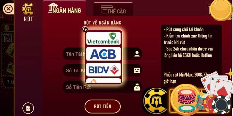 Đặc điểm nổi bật của hệ thống rút tiền sonclub  