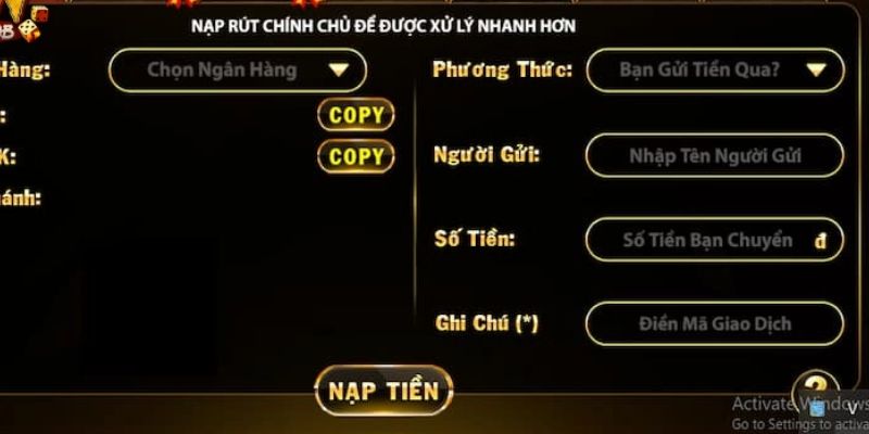 Giới thiệu về các phương thức nạp tiền sonclub