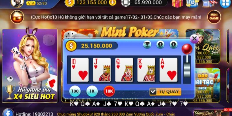 Tựa game mini poker có gì mới mẻ, thu hút